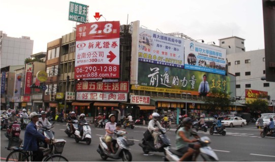 N-0171鐵架廣告塔-台南市東門路二段135號-火車站、交流道、各大學校校區、東寧路商圈廣告看板
